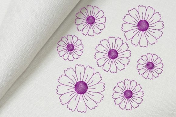 Daisies Embroidery Design
