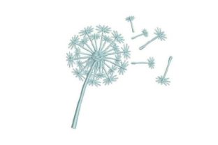 Dandelion Embroidery Design Review for Small Business Merch